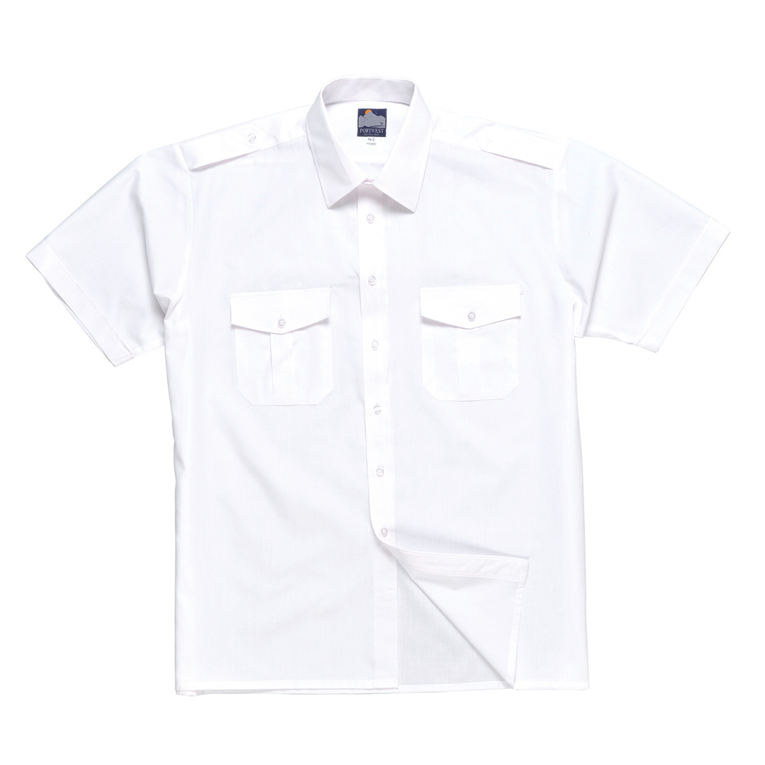 Рубашка форменная белая с коротким рукавом